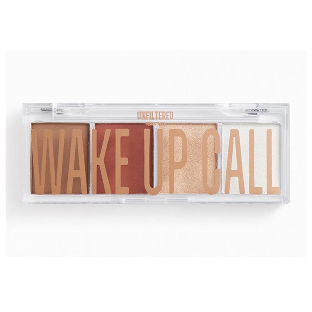 NEW Unfiltered Beauty Co. Wake Up Call Quad Eyeshadow Palette Full Size .14oz